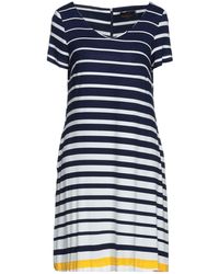 Damen Bekleidung Kleider Freizeitkleider und Tageskleider H&M Synthetik Kurzes Kleid in Blau 