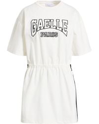 Gaelle Paris - Mini Dress Cotton, Polyamide, Elastane - Lyst