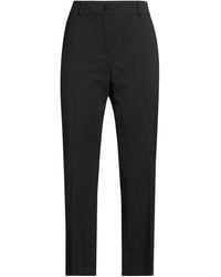 Alberto Biani - Charcoal Pants Virgin Wool, Elastane - Lyst