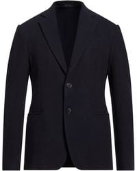 Giorgio Armani - Midnight Blazer Virgin Wool, Polyamide, Elastane - Lyst