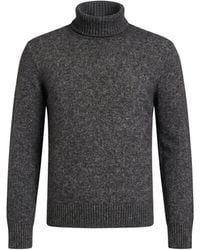 Kangra - Charcoal Turtleneck Cotton, Alpaca Wool, Polyamide, Wool, Elastane - Lyst