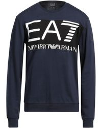 EA7 - Sweatshirt Cotton, Elastane - Lyst