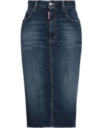 DSquared² - Denim Skirt - Lyst