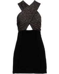 Sandro - Mini Dress Polyamide, Elastane, Metallic Fiber, Viscose, Silk - Lyst