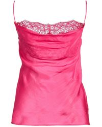 Alberta Ferretti - Top Silk - Lyst