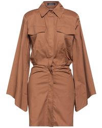 ACTUALEE Short Dress - Brown