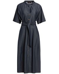 Moorer - Midi Dress - Lyst
