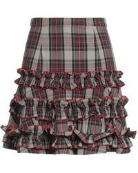 Molly Goddard - Khaki Mini Skirt Cotton - Lyst