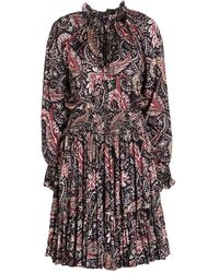 LAVI COUTURE - Mini Dress Viscose, Metallic Polyester - Lyst