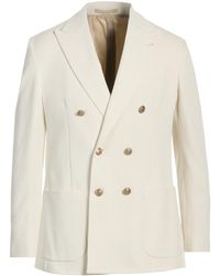 Eleventy - Ivory Blazer Cotton, Polyamide, Elastane - Lyst