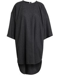 8pm - Charcoal Mini Dress Wool, Polyester, Viscose - Lyst