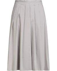 Semicouture - Light Midi Skirt Cotton, Polyamide, Elastane, Polyester - Lyst