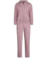 EA7 - Antique Rose Tracksuit Polyester, Cotton - Lyst