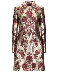 Dolce & Gabbana - Overcoat & Trench Coat Polyester, Acetate, Silk, Metallic Fiber - Lyst