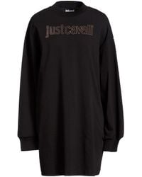 Just Cavalli - Mini Dress Cotton - Lyst
