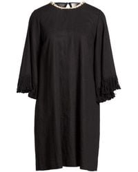 Compagnia Italiana - Mini Dress Linen, Viscose - Lyst