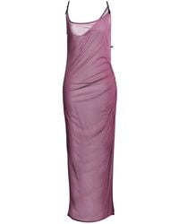 Mugler - Maxi Dress Viscose - Lyst