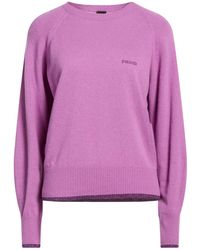 Pinko - Mauve Sweater Wool, Viscose, Nylon, Cashmere, Metal Fiber - Lyst