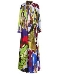 Sara Roka - Maxi Dress Silk - Lyst