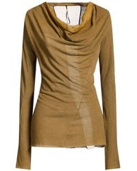 Masnada - Marigold T-Shirt Viscose, Polyamide, Cashmere, Silk - Lyst