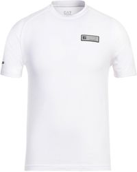 EA7 - T-Shirt Recycled Polyester, Cotton, Elastane - Lyst