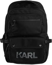 Herren Taschen Reisetaschen und Weekender Karl Lagerfeld Synthetik Reisetasche mit Logo-Print in Schwarz für Herren 