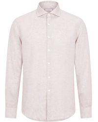 Canali - Shirt Linen - Lyst