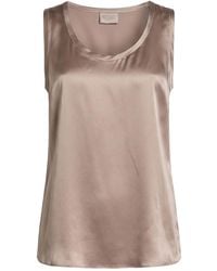 Brunello Cucinelli - Top Silk, Elastane - Lyst