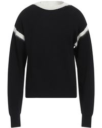 Saint Laurent - Two-tone Wool-blend Sweater - Lyst