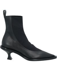 Jil Sander - Ankle Boots Lambskin, Textile Fibers - Lyst