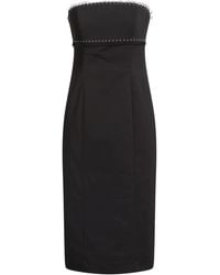 Clips More - Midi Dress Cotton, Polyester, Elastane - Lyst