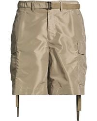 Sacai - Khaki Shorts & Bermuda Shorts Nylon - Lyst