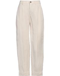 Berwich - Ivory Pants Lyocell, Linen - Lyst