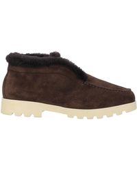 Santoni - Dark Ankle Boots Leather - Lyst