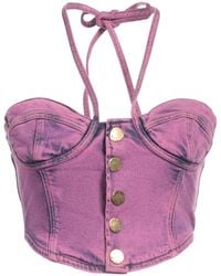 Pinko - Top Cotton, Lyocell, Polyester, Elastane - Lyst