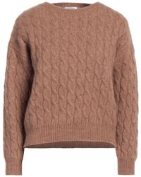 ROSSO35 - Camel Sweater Alpaca Wool, Polyamide, Virgin Wool - Lyst