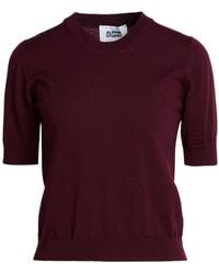 Alpha Studio - Burgundy Sweater Merino Wool - Lyst