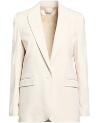 Jijil - Cream Blazer Viscose, Polyester, Elastane - Lyst