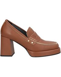 Janet & Janet - Camel Loafers Calfskin - Lyst