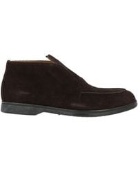Testoni - Dark Ankle Boots Leather - Lyst