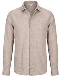 Stenströms - Taupe Shirt Linen - Lyst