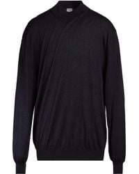 Lamberto Losani - Azure Turtleneck Cashmere, Silk - Lyst