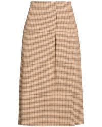 Weekend by Maxmara - Sand Midi Skirt Polyester, Cotton, Elastane - Lyst