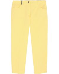 Peserico Trousers - Yellow