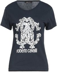 Roberto Cavalli - Midnight T-Shirt Cotton - Lyst