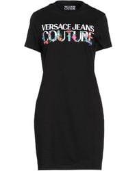 Versace - Mini Dress Cotton - Lyst