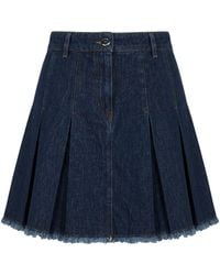 Love Moschino - Denim Skirt - Lyst