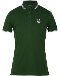 Emporio Armani - Military Polo Shirt Cotton, Elastane - Lyst