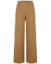 Anna Molinari - Camel Pants Merino Wool - Lyst