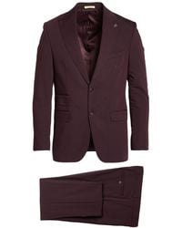 SUIT SARTORIA - Burgundy Suit Pes, Viscose, Elastane - Lyst